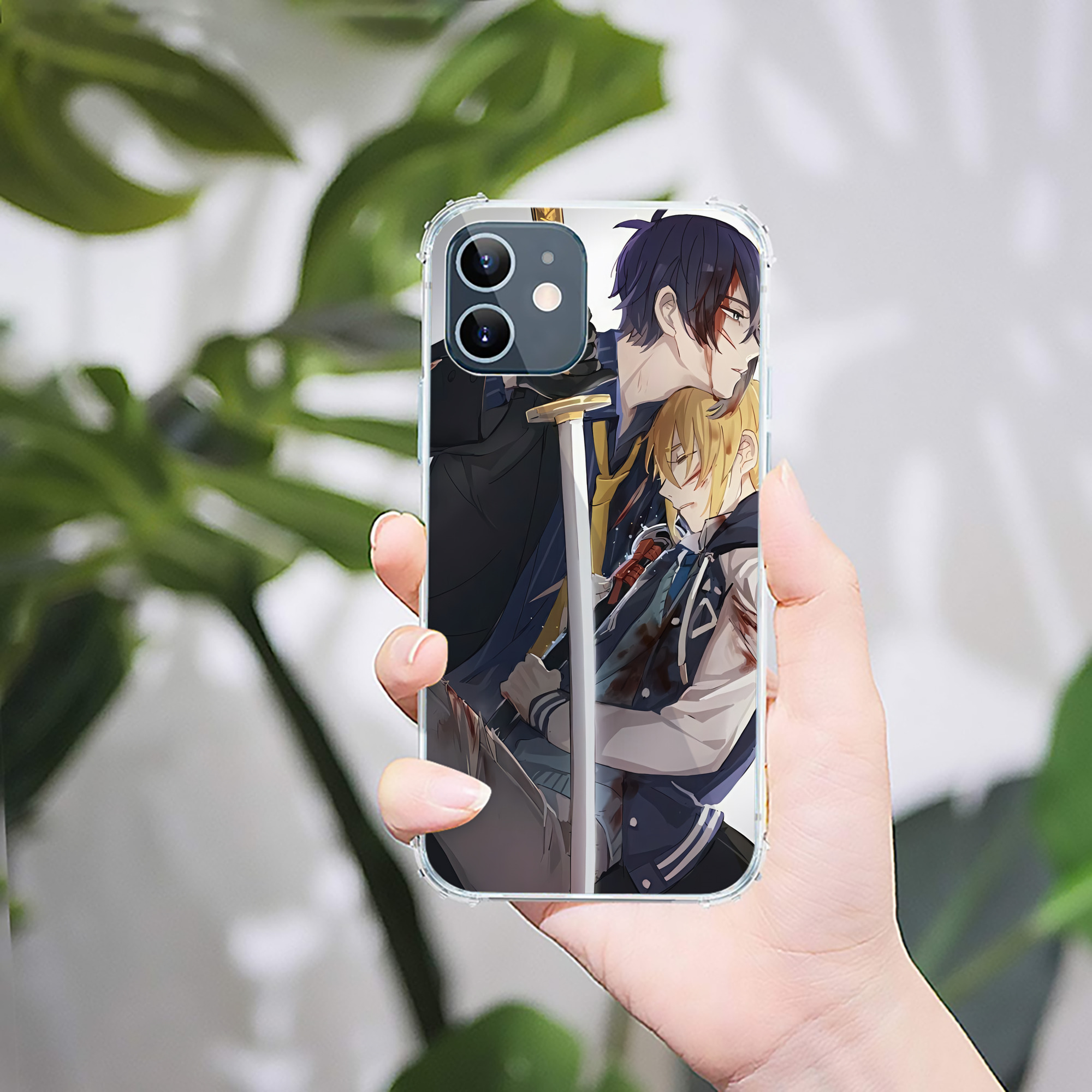 （画像用） 刀剣乱舞 Touken Ranbu 【iPhone 12シリーズ対応】透明スマホケース（クリアソフトケース）